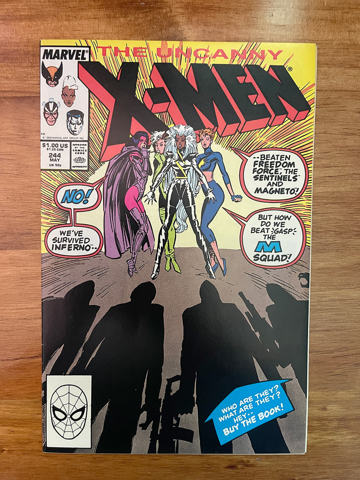 Uncanny X-Men #244 - 1989 First Appearance of Jubilee - VF+