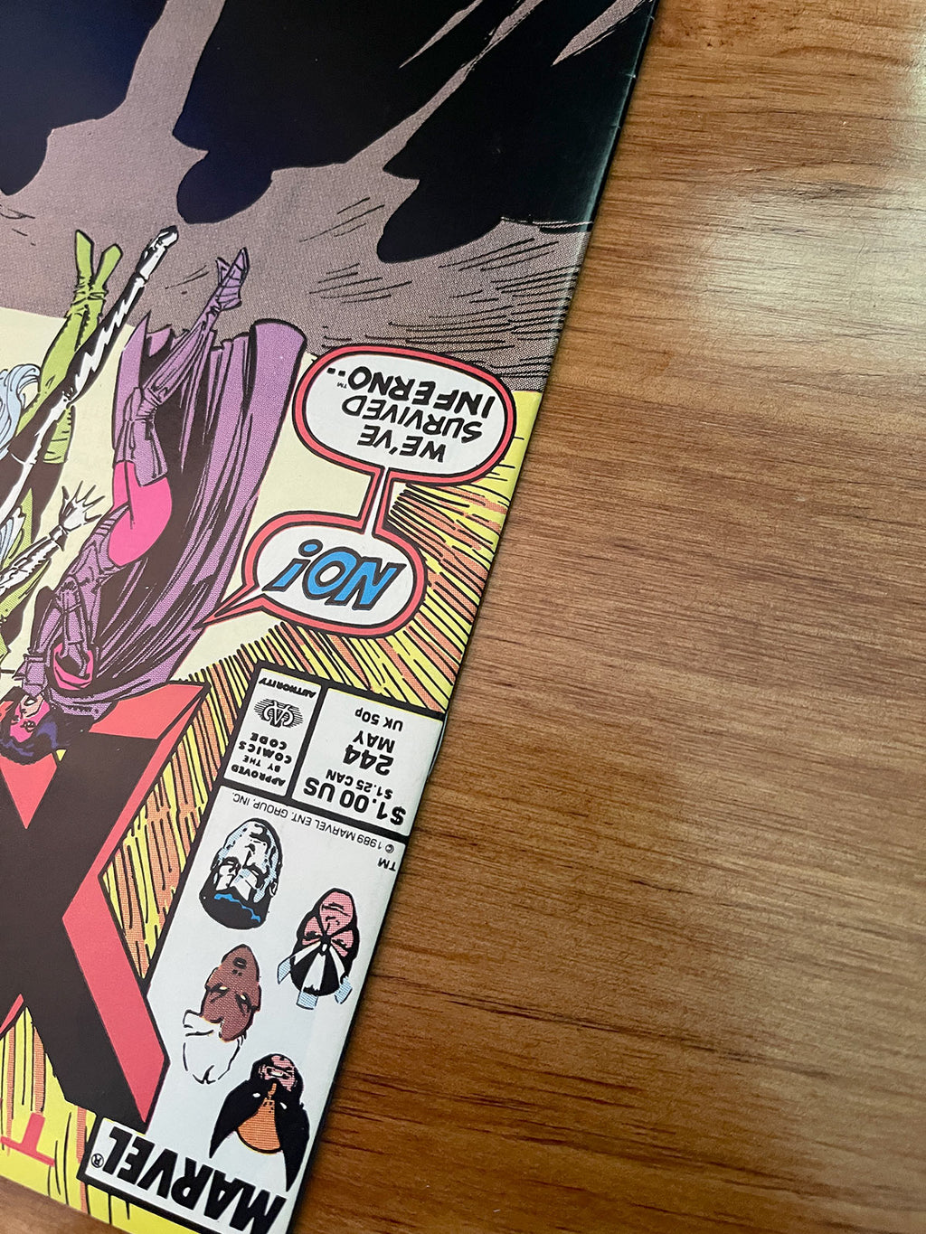 Uncanny X-Men #244 - 1989 First Appearance of Jubilee - VF+