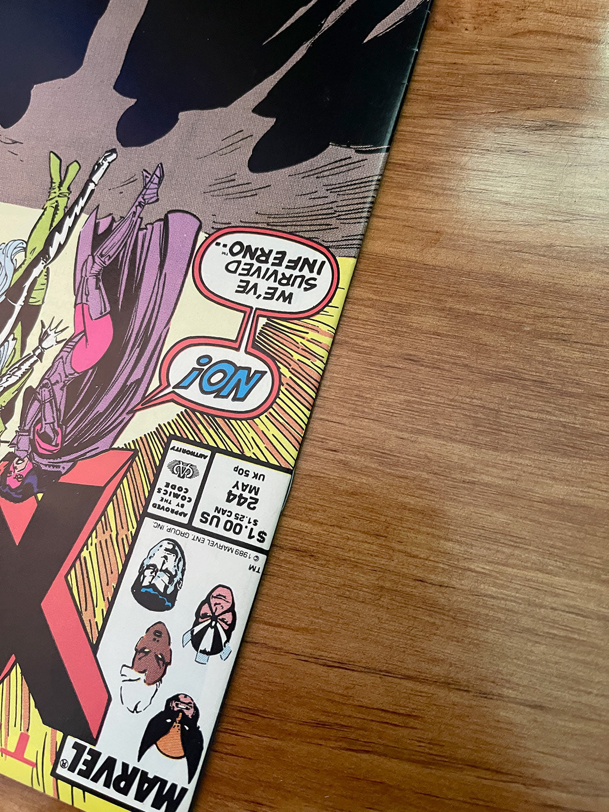Uncanny X-Men #244 - 1989 First Appearance of Jubilee - VF+