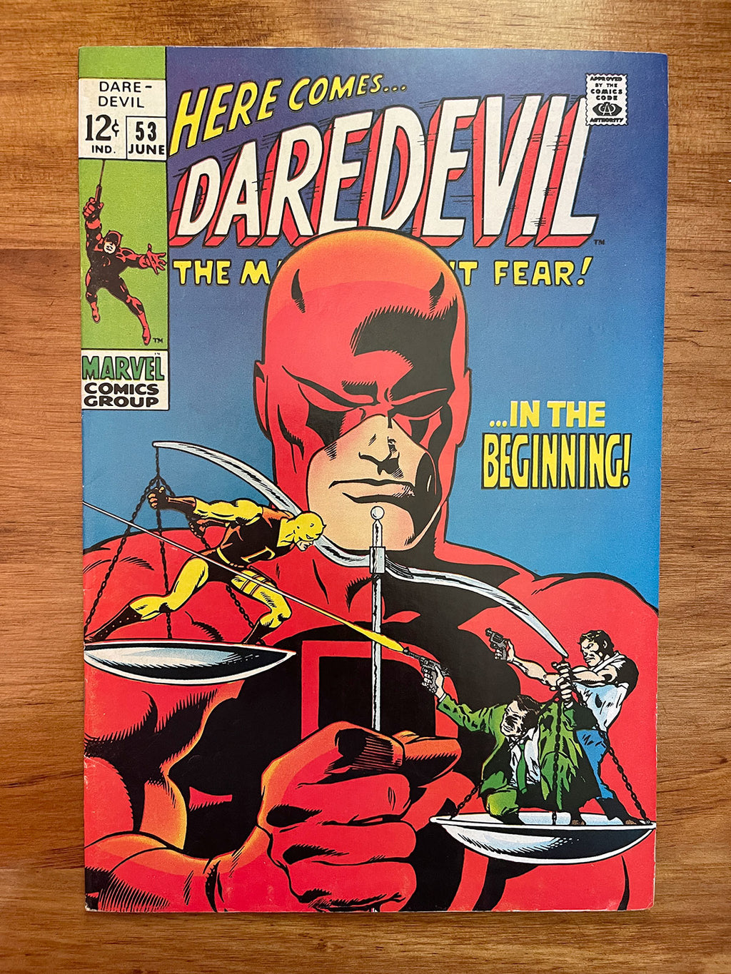 Daredevil #53 - 1969 Daredevil Origin Retold - FN+