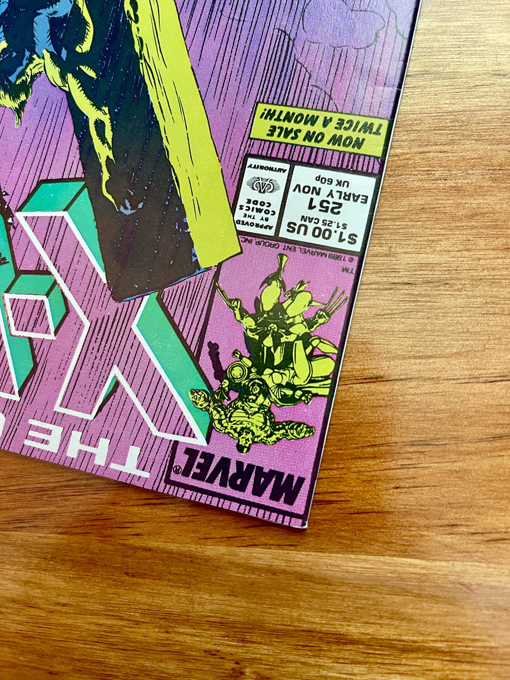 X-Men #251 - 1989 Classic X Crucifix Cover - NM-