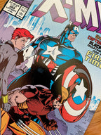 X-Men #268 - 1990 Jim Lee Captain America Cover - VF+