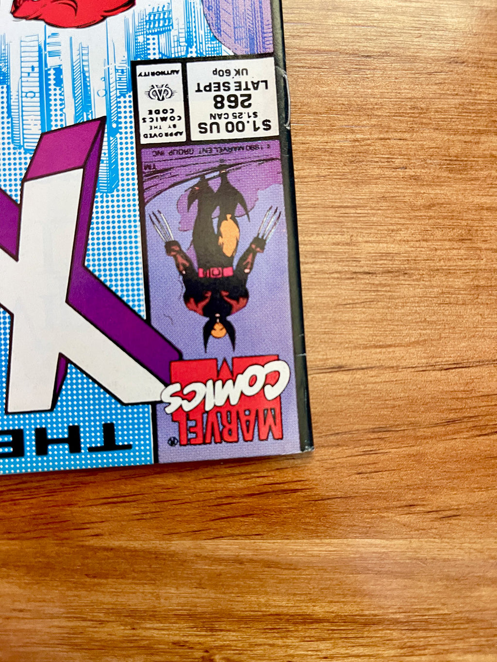 X-Men #268 - 1990 Jim Lee Captain America Cover - VF+