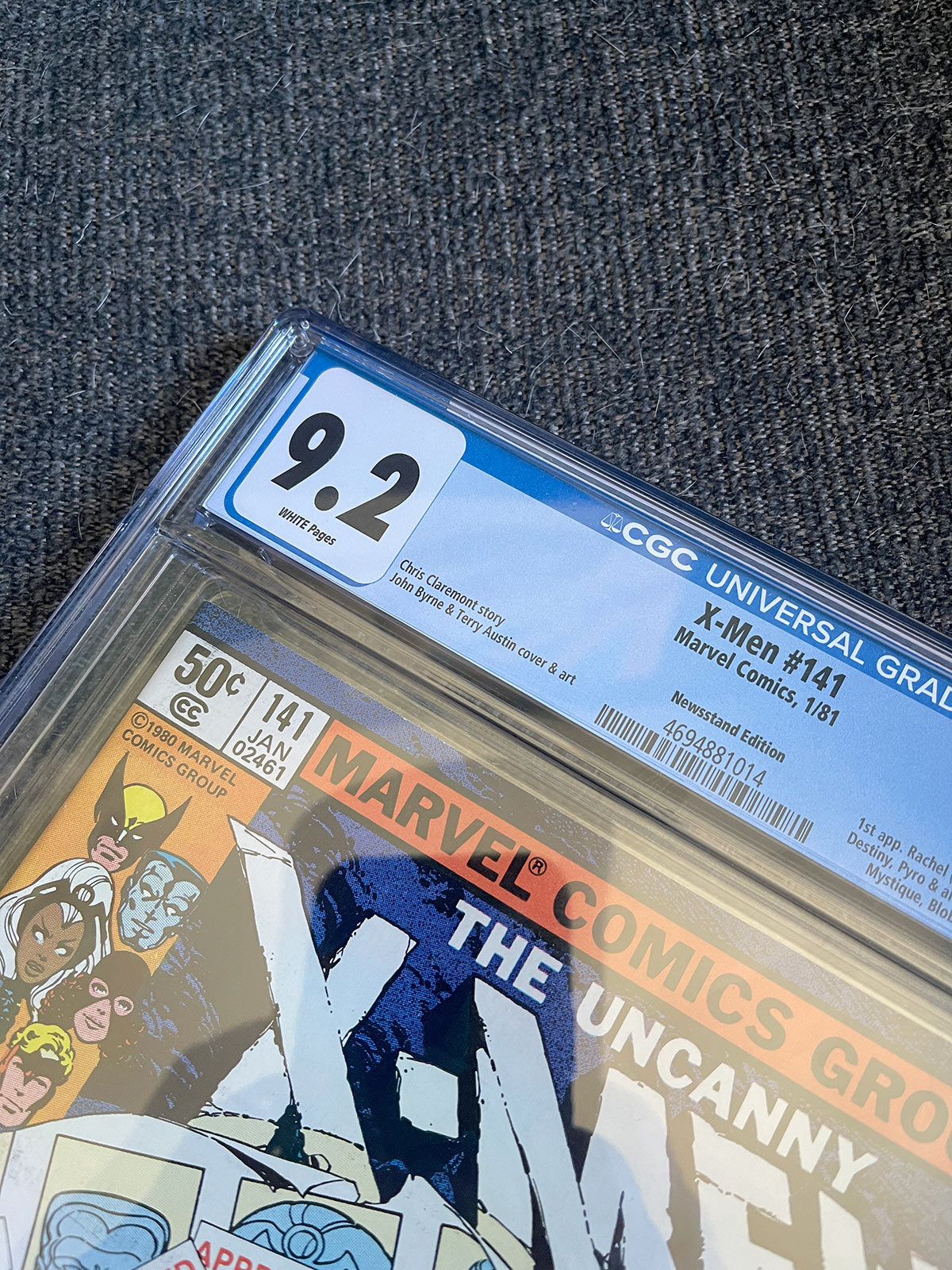 Uncanny X-Men #141 Newsstand - 1981 Part One of Days of Future Past - CGC 9.2