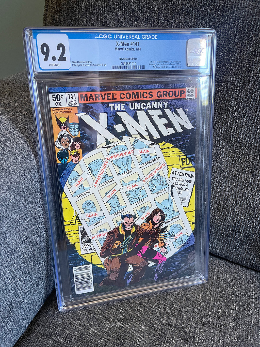 Uncanny X-Men #141 Newsstand - 1981 Part One of Days of Future Past - CGC 9.2