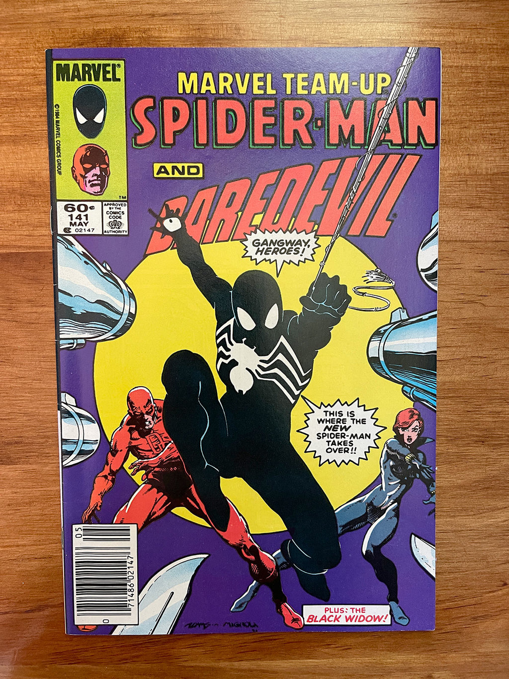 Marvel Team-Up #141 - 1984 Newsstand First Appearance of Spider-Man Black Suit - NM-
