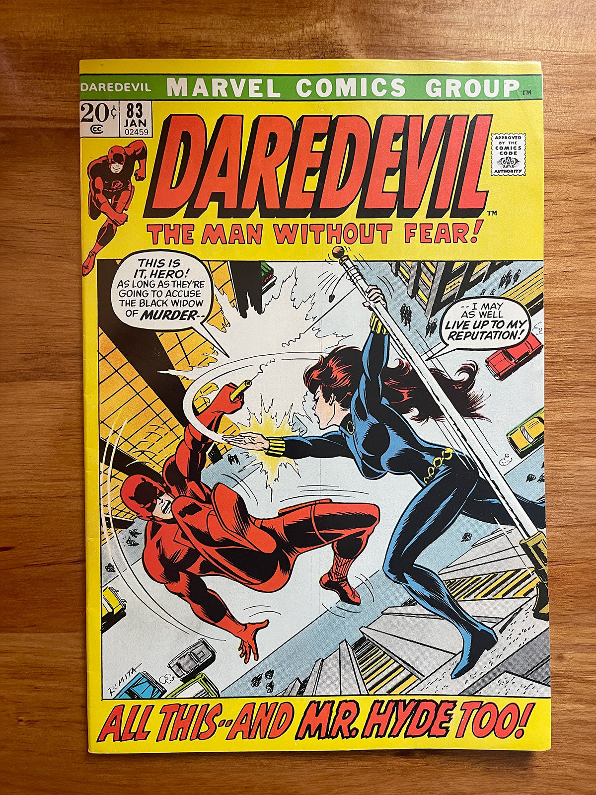 Daredevil #83 – 1972 Black Widow Appearance – VF