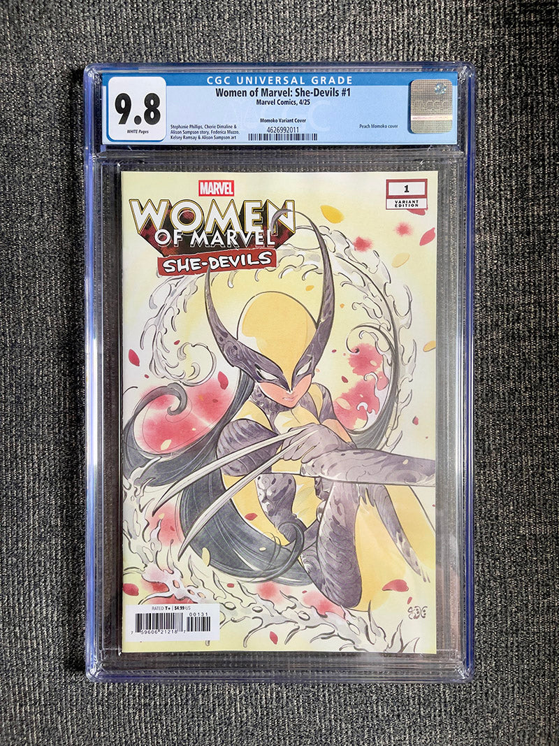 Women of Marvel: She-Devils #1 – 2025 Peach Momoko Variant – CGC 9.8