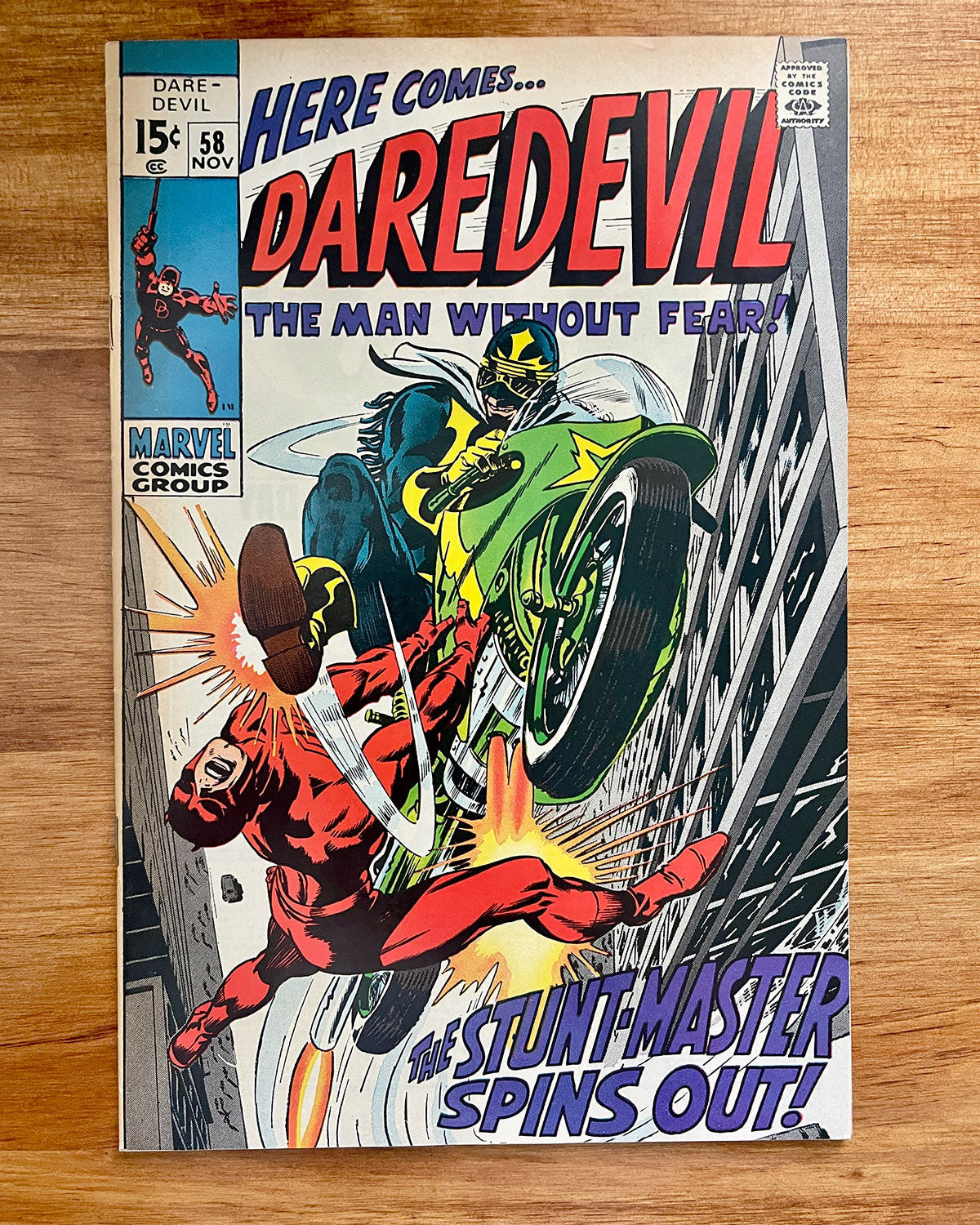 Daredevil #58 - 1969 First Appearance of the Stunt-Master - FINE+