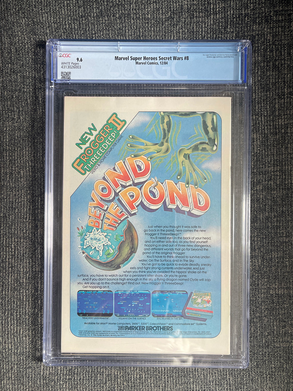 Marvel Secret Wars #8 - 1984 Origin of Black Spidey Suit - CGC 9.6