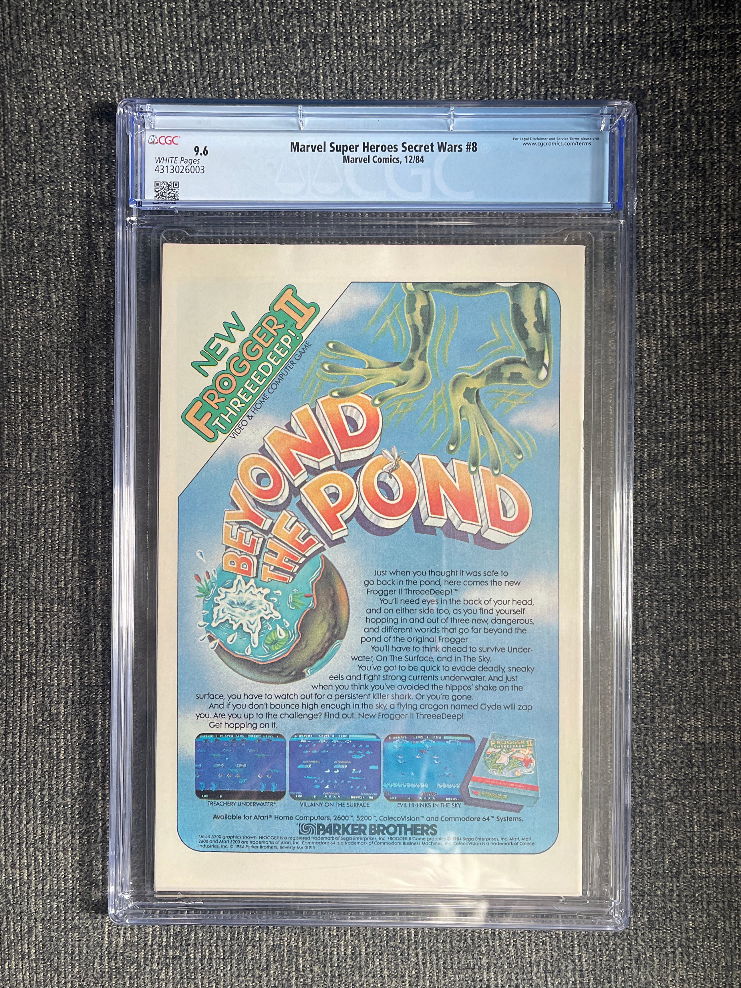 Marvel Secret Wars #8 - 1984 Origin of Black Spidey Suit - CGC 9.6