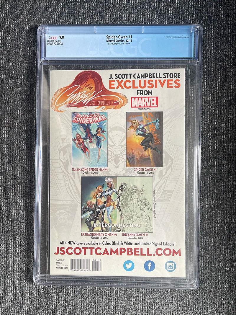 Spider-Gwen #1 - 2015 J. Scott Campbell Variant - CGC 9.8