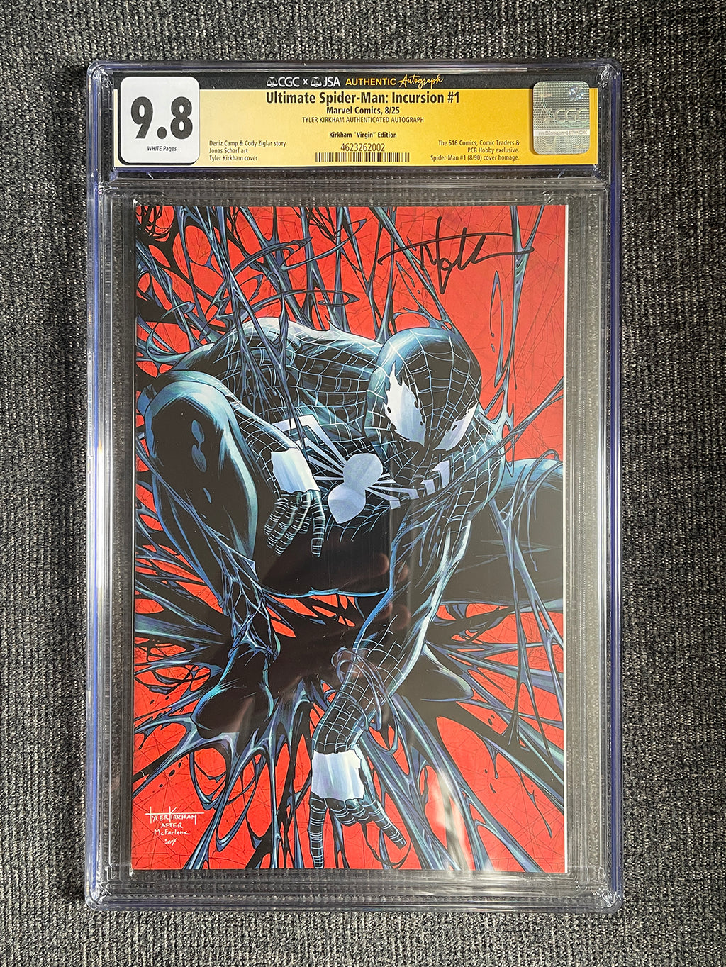 Ultimate Spider-Man: Incursion #1 - 2025 Tyler Kirkham Virgin Variant - CGC Signed 9.8