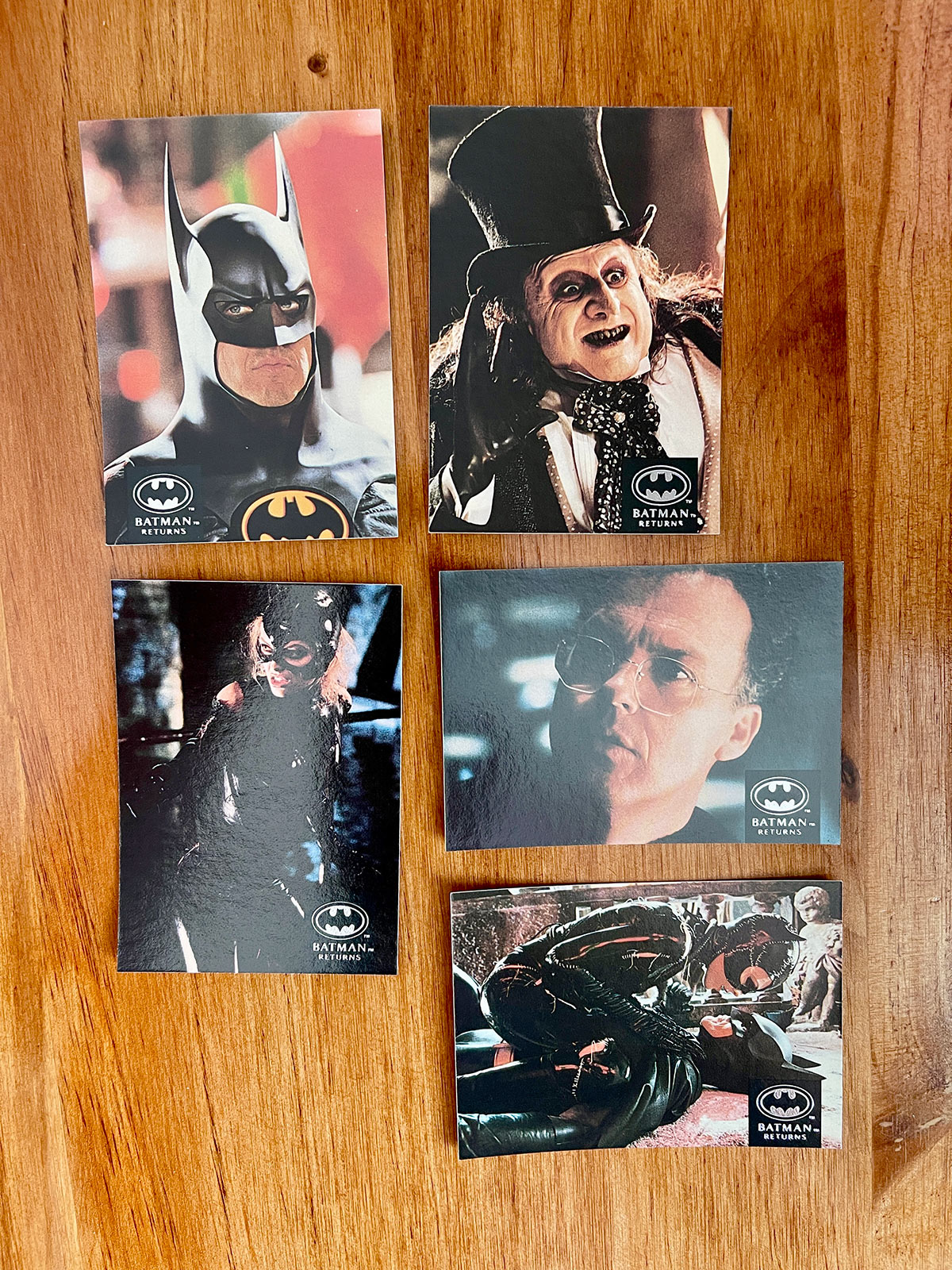 Batman Returns Trading Cards - 1992 Full 100-Card Set - NM+