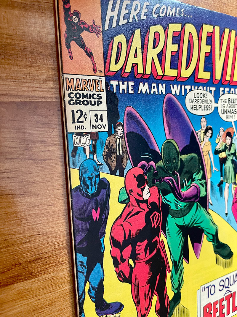 Daredevil #34 - 1967 vs Beetle - VF-