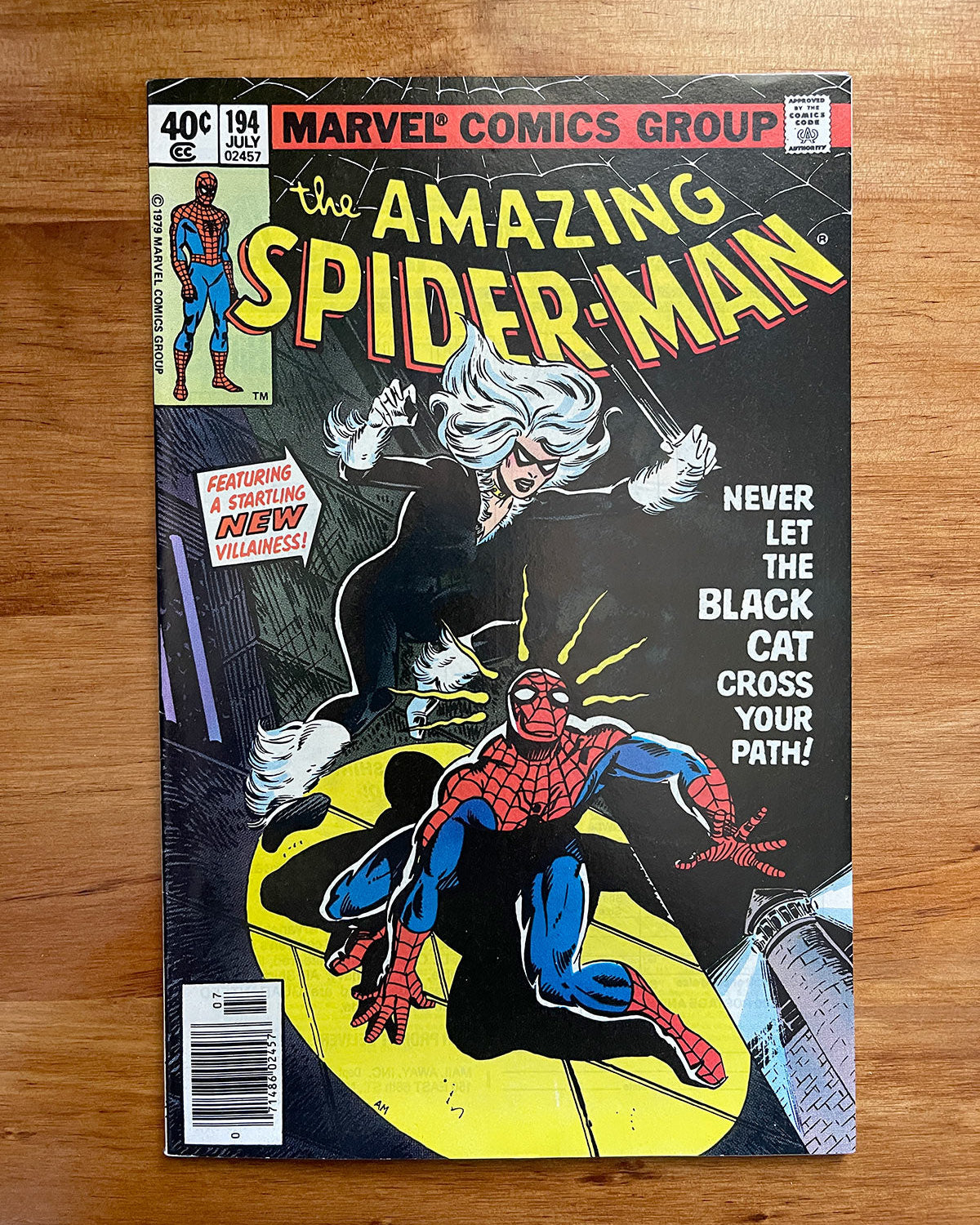 Amazing Spider-Man #194 - 1979 First Appearance of Black Cat - VF Newsstand
