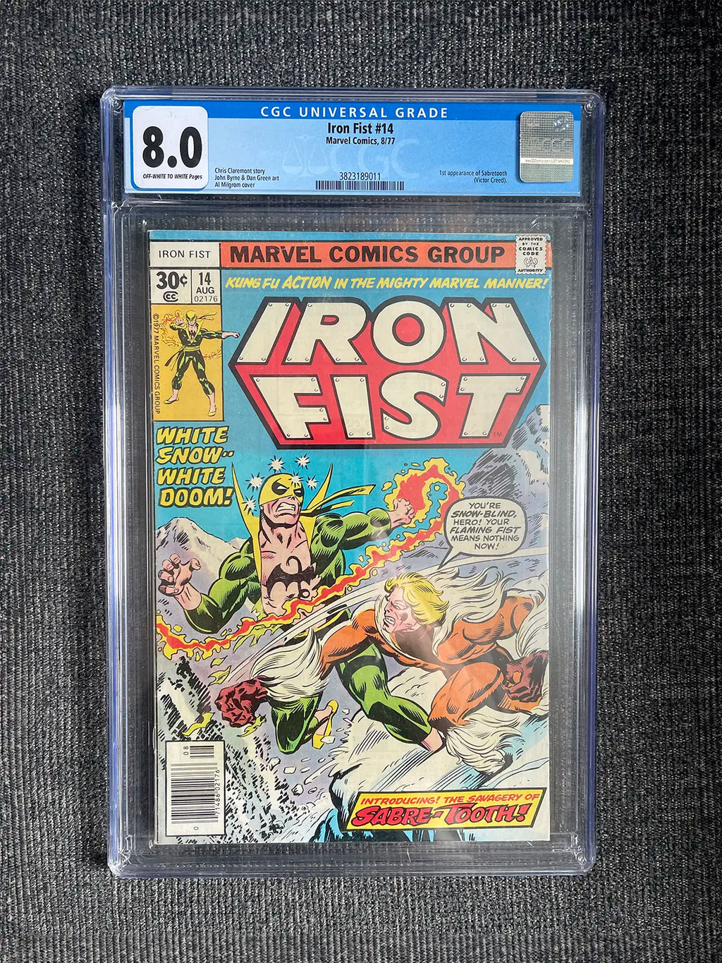 Iron Fist #14 - 1977 First Appearance of Sabretooth - CGC 8.0