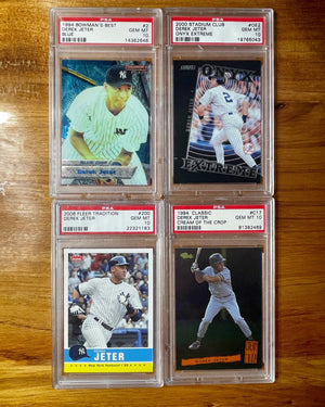 Derek Jeter - PSA 10 Four-Pack - Early Years and Legacy Set