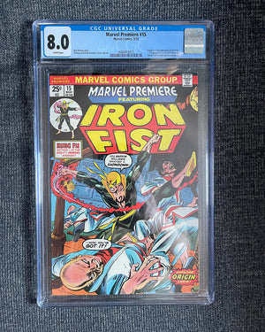 Marvel Premiere #15 - 1974 First Appearance of Iron Fist - CGC 8.0