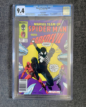 Marvel Team-Up #141 - 1984 First Appearance of the Black Spider-Man Suit – Newsstand CGC 9.4