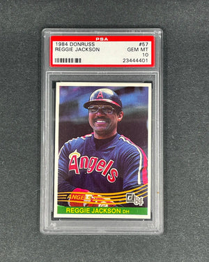 Reggie Jackson - 1984 Donruss #57 - PSA 10