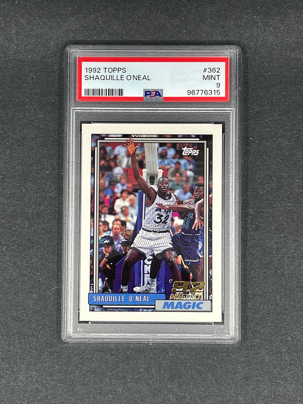Shaquille O’Neal - 1992 Topps #362 - PSA 9