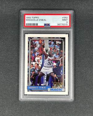 Shaquille O’Neal - 1992 Topps #362 - PSA 9