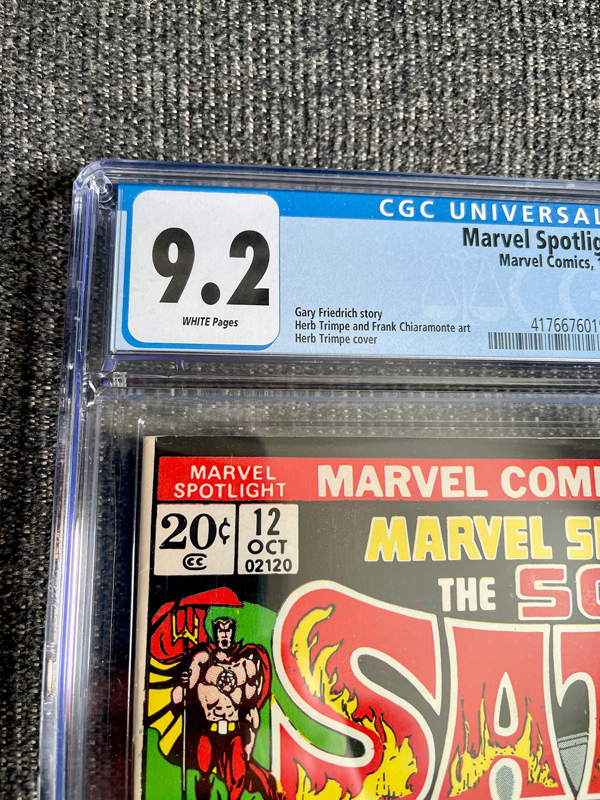 Marvel Spotlight #12 - 1973 First Son of Satan Cover - CGC 9.2 White pages