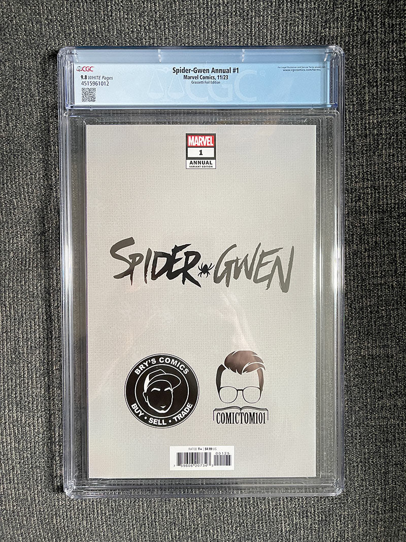 Spider-Gwen Annual #1 – 2023 Grassetti Foil Virgin Variant – CGC 9.8 + FREEBIE