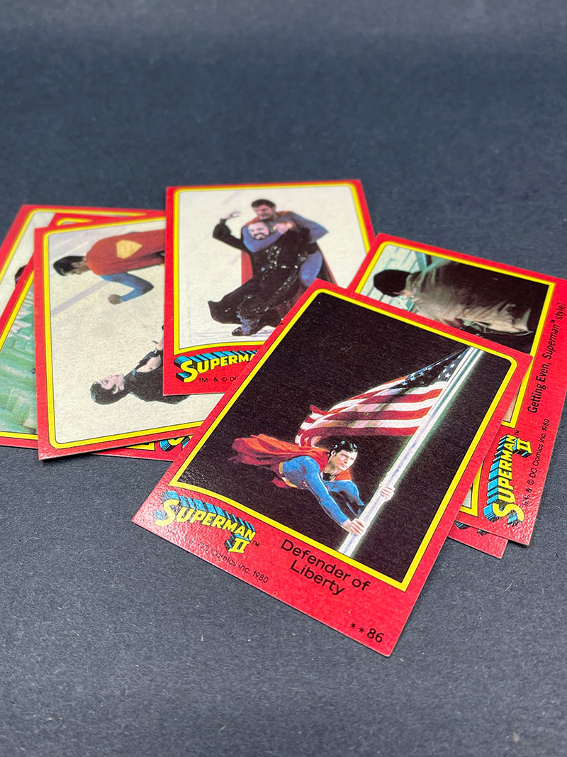 Superman II Trading Cards - 1980 Full 88-Card Set - VG+