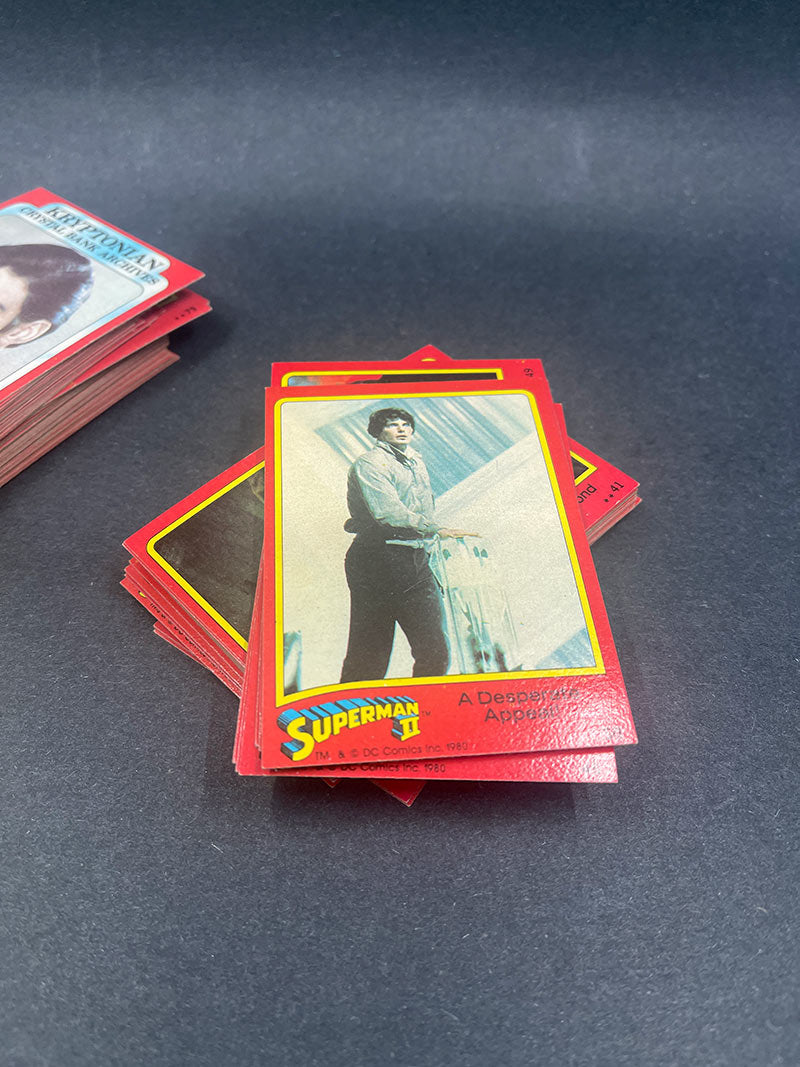 Superman II Trading Cards - 1980 Full 88-Card Set - VG+